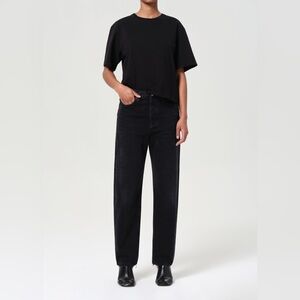 NWOT AGOLDE 90's Jean High Rise Straight Jeans Size 32 Brushed Black